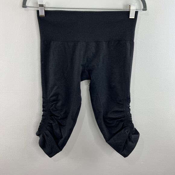 Lululemon In the Flow Crop Capri Leggings Seamless Black Deep Heather Coal 6 - Picture 1 of 6